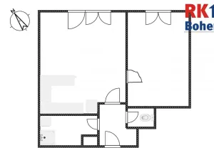 Pronájem bytu 2+kk, Praha - Nusle, Mojmírova, 45 m2