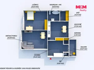 Pronájem bytu 4+kk, Rokycany, Hradební, 92 m2