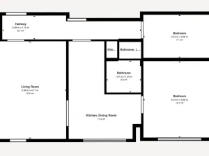 Pronájem bytu 3+1, Rožnov pod Radhoštěm, Borová, 65 m2