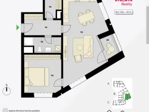 Prodej bytu 2+kk, Praha - Střížkov, Střížkovská, 74 m2