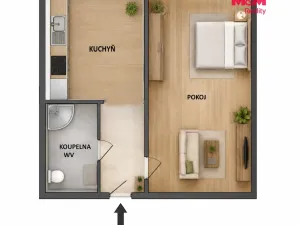 Prodej bytu 1+1, Karviná - Hranice, Bratr. Veverkových, 36 m2