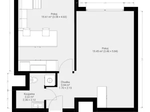 Pronájem bytu 2+kk, Brno, Blatnická, 43 m2