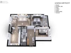 Prodej bytu 3+1, Ostrava, Volgogradská, 66 m2
