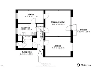 Prodej bytu 3+1, Králův Dvůr, Pod Hájem, 56 m2