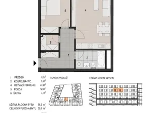 Prodej bytu 2+kk, Plzeň - Východní Předměstí, Šumavská, 60 m2