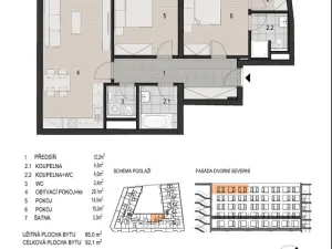 Prodej bytu 3+kk, Plzeň - Východní Předměstí, Šumavská, 92 m2