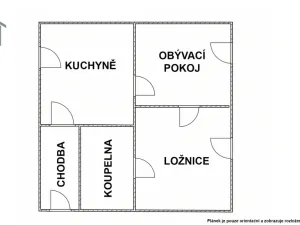 Pronájem bytu 2+1, Oleksovice, 39 m2