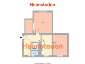Pronájem bytu 2+1, Havířov - Město, Vančurova, 60 m2
