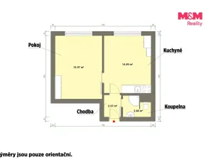 Pronájem bytu 1+1, Karlovy Vary - Rybáře, U Koupaliště, 36 m2