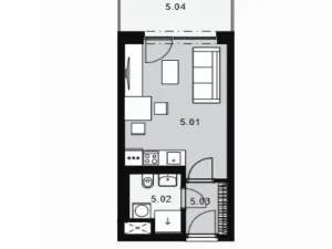 Prodej bytu 1+kk, Kladno - Dubí, Ke křížku, 25 m2