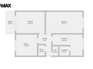 Pronájem bytu 3+1, Třebíč - Horka-Domky, Čeloudova, 72 m2