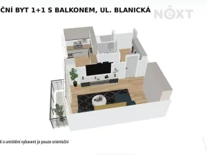 Prodej bytu 1+1, Šumperk, Blanická, 39 m2