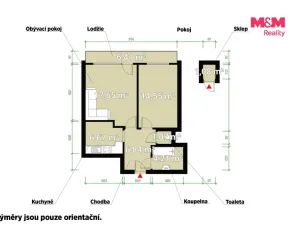Prodej bytu 2+1, Dobříš, Fričova, 50 m2