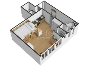 Prodej bytu 1+kk, Praha - Bubeneč, Kyjevská, 39 m2