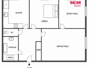 Prodej bytu 3+1, Ostrava - Bělský Les, Bohumíra Četyny, 68 m2