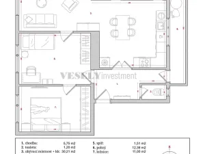 Prodej bytu 3+1, Louny, Poděbradova, 72 m2