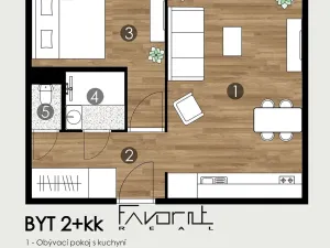 Pronájem bytu 2+kk, Ostrava, Výškovická, 40 m2