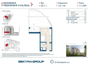 Prodej bytu 1+kk, Praha - Jinonice, Radlická, 29 m2