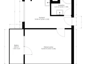 Prodej bytu 1+1, Otrokovice - Kvítkovice, Luční, 33 m2