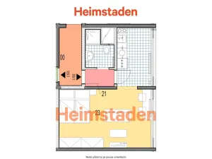 Pronájem bytu 1+kk, Karviná - Hranice, Slovenská, 35 m2