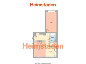 Pronájem bytu 2+1, Havířov - Město, Rossenbergových, 58 m2