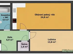 Pronájem bytu 2+kk, Praha - Střížkov, Zakšínská, 52 m2