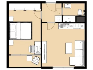 Pronájem bytu 2+kk, Česká Lípa, Pražská, 40 m2