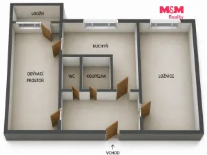 Prodej bytu 2+1, Karviná - Ráj, U Lesa, 54 m2