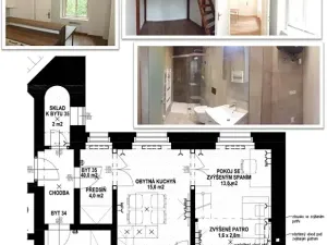 Pronájem bytu 2+kk, Praha - Smíchov, Staropramenná, 40 m2