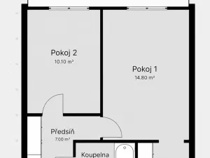 Pronájem bytu 2+kk, Praha - Braník, Novodvorská, 41 m2