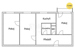 Prodej bytu 3+1, Hlučín, Tyršova, 62 m2