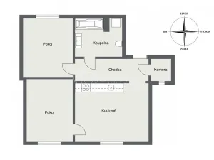 Prodej bytu 3+kk, Ústí nad Labem - Střekov, Purkyňova, 62 m2