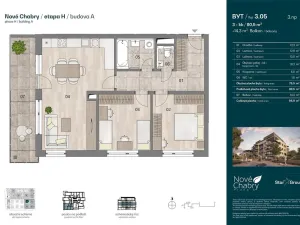 Prodej bytu 3+kk, Praha - Dolní Chabry, Podhorská, 80 m2