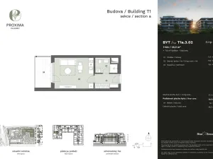 Prodej bytu 1+kk, Praha - Dolní Chabry, Podhorská, 28 m2