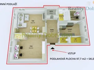 Prodej bytu 3+1, Opava, Máchova, 92 m2