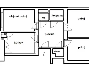 Prodej bytu 3+1, Praha - Žižkov, Biskupcova, 86 m2