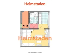 Pronájem bytu 1+kk, Karviná - Hranice, Slovenská, 30 m2
