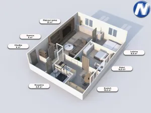 Prodej bytu 3+1, Prachatice, Česká, 1 m2