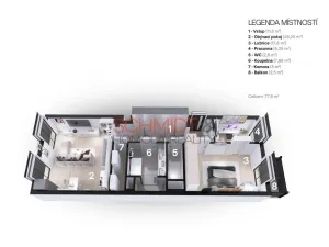 Prodej bytu 2+kk, Hustopeče, Na Úvoze, 75 m2
