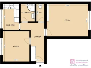 Prodej bytu 2+1, Rakvice, Družstevní, 59 m2