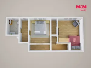 Prodej bytu 3+1, Teplice - Trnovany, Fügnerova, 76 m2