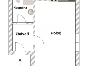 Pronájem bytu 1+kk, Prostějov, Švabinského, 27 m2