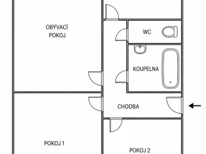 Prodej bytu 3+1, Pardubice, Lonkova, 72 m2