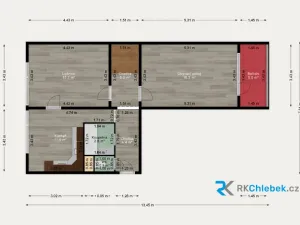 Pronájem bytu 2+1, Frýdek-Místek, J. E. Purkyně, 64 m2