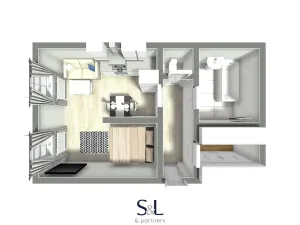 Pronájem bytu 1+1, Praha - Žižkov, Kubelíkova, 50 m2