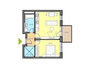 Pronájem bytu 2+kk, Brno, Košinova, 44 m2