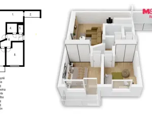 Prodej bytu 3+1, Hradec Králové - Slezské Předměstí, Severní, 57 m2
