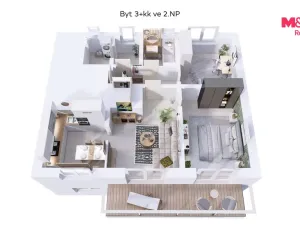 Prodej bytu 3+kk, Kamenný Újezd, 79 m2