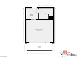Pronájem bytu 1+kk, Plzeň - Bolevec, Kralovická, 32 m2