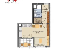 Prodej bytu 1+kk, Praha, Drnovská, 37 m2